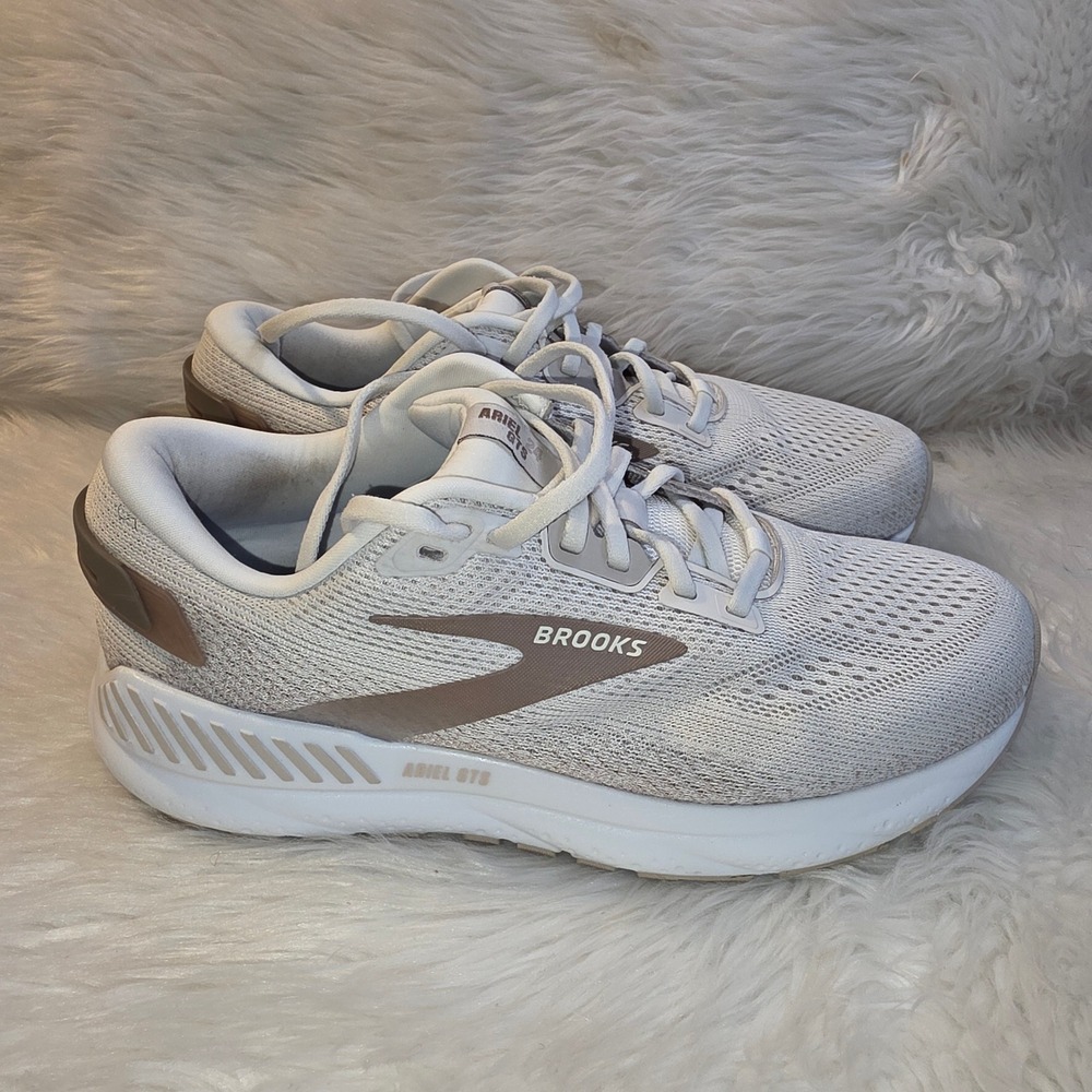 Brooks Ariel GTS 24 Running Shoes – Women's 9 Wide D — Coconut Beige
